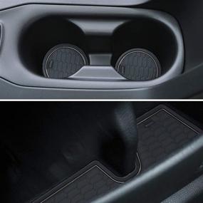 img 4 attached to Premium Dust-resistant Mats and Liners for Toyota Corolla Hatchback 2019-2022 - Custom Fit Accessory Set (11pcs/Set, All Black)