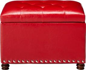 img 3 attached to Adeco FT0033 3 Accents Rectangular Footstool Furniture in Accent Furniture