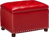 adeco ft0033 3 accents rectangular footstool furniture in accent furniture logo