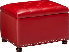 img 4 attached to Adeco FT0033 3 Accents Rectangular Footstool Furniture in Accent Furniture