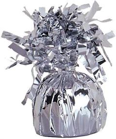 img 1 attached to 🎉 Unique Industries Party Decoration, 4.5" x 2.25", Silver - Sparkling Silver Party Decor for Unforgettable Celebrations