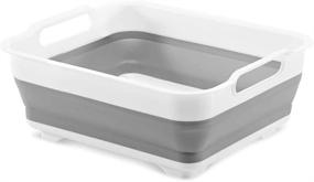 img 4 attached to 🧽 madesmart Collapsible Wash Basin - Black and White (95-18126-06)