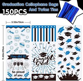 img 3 attached to Whaline Graduation Cellophane Congrats Setting Gift Wrapping Supplies