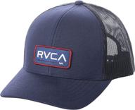 rvca mens ticket trucker black outdoor recreation for climbing logo