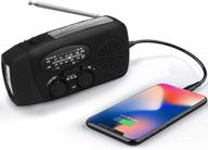 📻 ultimate emergency solar weather radio & survival kit - hand crank, self-powered am/fm/wb noaa radio, led flashlight, power bank for iphone & more logo