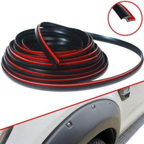 img 4 attached to 🚗 Enhance Your Vehicle's Style and Protection with sdano Fender Flares Edge Trim - Universal Rubber Seal for Car and Truck Wheel Wells, 30’ Length