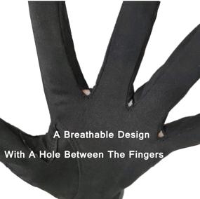 img 2 attached to 🌧️ FINGER TEN Men’s Rain Grip Golf Glove Pair for Wet Weather, Both Hands or 2-Pack Left-Right Hand, No Sweat, Black Gray Green, Fits Sizes S M L XL