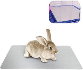 img 4 attached to 🐰 PeSandy Rabbit Cooling Pad - Pet Cooling Mat for Bunny, Hamster, Puppy, Kitten, Guinea Pig & Other Small Pets - Keep Your Pets Cool in Summer - Bite-Resistant Pet Cool Plate Ice Bed