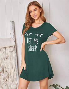 img 3 attached to HOTOUCH Nightgowns Printed Sleepwear Nightshirts Women's Clothing in Lingerie, Sleep & Lounge