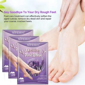 img 3 attached to 👣 Exfoliating Foot Peel Mask - 5 Pack, Remove Callus Dead Skin, Repair Rough Heels in 1-2 Weeks, Achieve Baby Soft Feet - Lavender Scented, Ideal for Men & Women