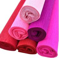 🌸 star packing best crepe paper roll: 42 colors, 12.3 square feet, floral artwork paper (6 rolls, shades of bright) logo