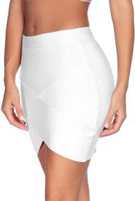 img 2 attached to Womens Rayon Elastic Bandage Bodycon Women's Clothing