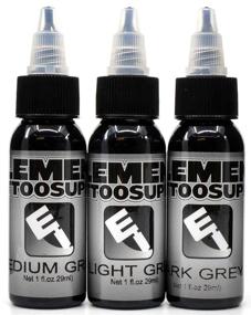 img 4 attached to 🎨 Enhance Your Tattoo Artistry with Element Tattoo Supply Gray Wash Ink Set: Light, Medium, and Dark Shades in 1oz Bottles