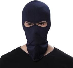 img 1 attached to 🔵 Dark Blue GANWAY Wind Cap Motorcycle Ski Masks Balaclavas for Outdoor Sports Cycling Hat