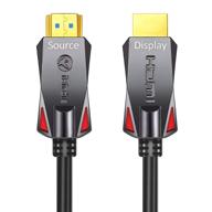 🔌 100 feet 4k hdmi fiber optic cable, hdmi 2.0 18gbps, supports 4k 60hz (4:4:4, hdr10, arc, hdcp2.2), 1440p 144hz, one direction - enhanced seo logo