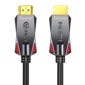 img 4 attached to 🔌 100 Feet 4K HDMI Fiber Optic Cable, HDMI 2.0 18Gbps, Supports 4K 60Hz (4:4:4, HDR10, ARC, HDCP2.2), 1440p 144Hz, One Direction - Enhanced SEO