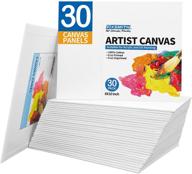 🖼️ 30 pack of fixsmith 8 x 10 inch canvas panels - 100% cotton primed painting canvases - classroom set - artist canvas boards for acrylic, oil, and tempera painting logo
