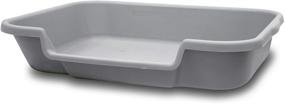 img 4 attached to 🐰 Bunny Go Here Rabbit Litter Box - NE14pets Misty Gray (USA Made) - Size Dimensions Drawing included