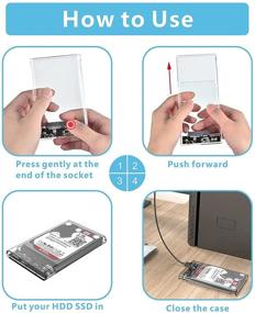 img 1 attached to External Enclosure Transparent Portable Adapter