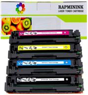 🖨️ rapminink 410a cf410a cf411a cf412a cf413a toner cartridge compatible replacement for color pro mfp m477fdw m477fdn m477fnw, pro m452dn m452nw m452dw series printers - 4 pack logo