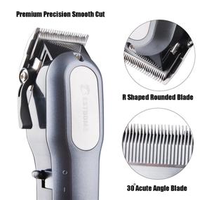 img 3 attached to 💈 Men's Professional Hair Clippers - BESTBOMG Cordless Hair Cutting Kit with Precision Blades, Heavy Duty Motor, LED Display, and 2000mAh Lithium Battery - Ideal for Home Barber Trimming