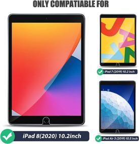 img 3 attached to 📱 Luckymore 2 Pack Tempered Glass Screen Protector for iPad 9th 8th 7th Generation, iPad 10.2 inch Film(2021/2020/2019 Model)