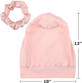 img 2 attached to 🌙 Silk Satin Lined Slap Cap for Curly Hair Women - Soft Cotton, Durable Elasticity, Perfect for Day and Night Use