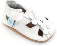 dotty fish soft leather flower sandals for infants logo