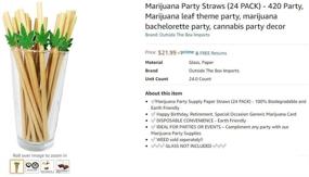 img 2 attached to Marijuana Party Straws With Card