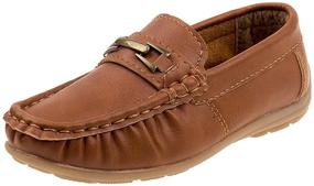 img 4 attached to 👞 Josmo Boys’ Shoes – Stylish Leatherette Moccasin Driving Loafers (Size: 5T-5 Big Kid)