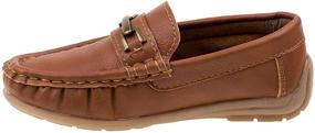 img 3 attached to 👞 Josmo Boys’ Shoes – Stylish Leatherette Moccasin Driving Loafers (Size: 5T-5 Big Kid)