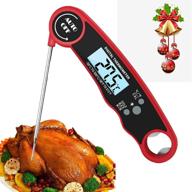 🔥 remall meat digital thermometer - fast & precise instant read food thermometer for cooking, with backlight, magnet, calibration, foldable probe - ideal for deep fry, bbq, grill, and roast turkey logo