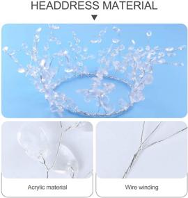 img 3 attached to Garneck 50 Stems Artificial Bouquet: DIY Crafts, 6.3inch Water Drop Acrylic Flowers, Crystal Diamante Branches – Thanksgiving & Christmas Decoration