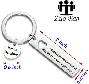 img 3 attached to 🎁 Zuo Bao Stepdaughter Gifts Daughter in Law Keychain: Embrace the Gift of Connection!