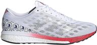 adidas adizero boston silver scarlet logo