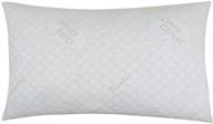 king size deluxe hypoallergenic bamboo shredded memory foam pillow with firmer design - cozycloud logo
