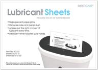 🔒 shredcare scls12 paper shredder lubricant sheets, pack of 12, 8.5 x 6 inches logo