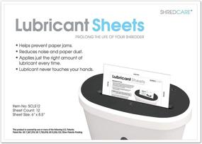 img 3 attached to 🔒 Shredcare SCLS12 Paper Shredder Lubricant Sheets, Pack of 12, 8.5 x 6 inches