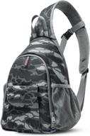 📷 waterproof dslr camera bag - camouflage sling backpack with rain cover, ideal for outdoor travel, laptop, canon nikon sony pentax dslr cameras, lens, tripod and accessories logo