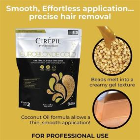 img 2 attached to Cirepil Euroblonde Gold Wax Refill Bag – 28.22oz./800g: Premium Quality and Efficient Hair Removal Solution