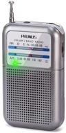 📻 портативное карманное транзисторное радио prunus de333 - am fm радио с индикатором сигнала, работающее от батареи, небольшое радио walkman для лучшего приема с гнездом под наушники и динамиком. логотип