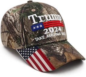 img 2 attached to 🧢 Engmoo Trump 2024 Hat - Keep America Great and Reclaim Our Nation - USA Flag Embroidery - Adjustable Baseball Cap