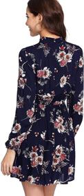 img 3 attached to Floerns Womens Flower Sleeve Multicolor Women's Clothing for Dresses