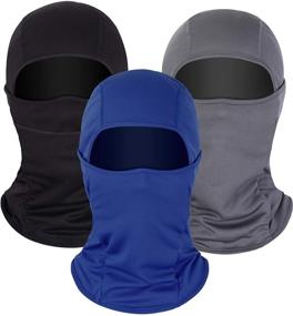 img 4 attached to 👨 Breathable Long Neck Cover for Men - 3 Pieces of Sun Protection Balaclava Face Masks for Summer Usage