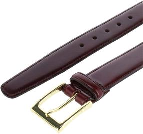 img 1 attached to Trafalgar Classic Cortina Leather Silver Men's Accessories for Belts