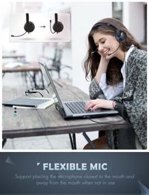 img 1 attached to Cancelling Microphone Function Headphones Comfortable Office Electronics