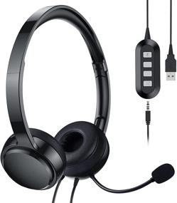 img 4 attached to Cancelling Microphone Function Headphones Comfortable Office Electronics
