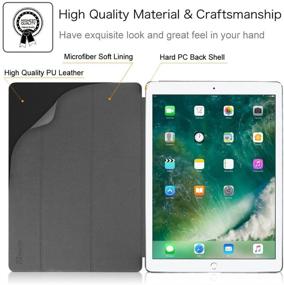 img 2 attached to 📚 Fintie SlimShell Ultra Lightweight Standing Protective Cover for iPad Pro 12.9 (2nd Gen) 2017 / iPad Pro 12.9 (1st Gen) 2015 - Auto Wake/Sleep, Composition Book