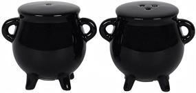 img 1 attached to 🥡 Cauldron Cruet Salt and Pepper Set: Enhance Your Culinary Experience with Seasoning Simplicity (24/48)