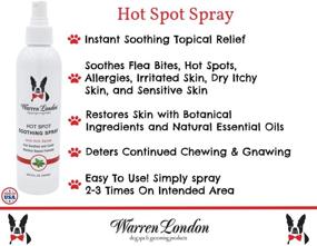 img 1 attached to Relieve Your Dog's Hot Spots with Warren London Soothing Spray - Cooling Anti Itch Relief with Menthol - Made in USA - 8oz